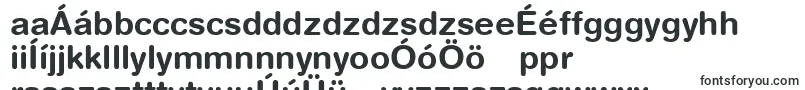 Шрифт HelveticaRoundedLtBold – венгерские шрифты