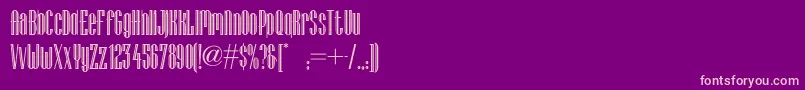 Lagniappeinlinenf Font – Pink Fonts on Purple Background