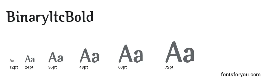 BinaryItcBold Font Sizes