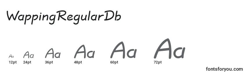 WappingRegularDb Font Sizes