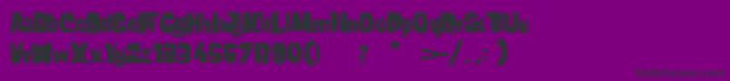 LeCachalotDuGrandNord Font – Black Fonts on Purple Background