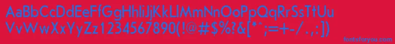 JournalSansserifPlain.001.00185nh Font – Blue Fonts on Red Background