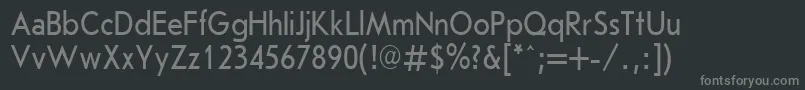 Шрифт JournalSansserifPlain.001.00185nh – серые шрифты на чёрном фоне