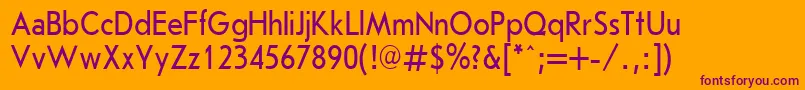 JournalSansserifPlain.001.00185nh Font – Purple Fonts on Orange Background