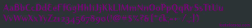 フォントDyadisositcTtРџРѕР»СѓР¶РёСЂРЅС‹Р№ – 黒い背景に紫のフォント