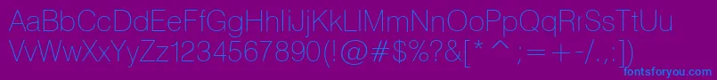 Шрифт Heliosthin – синие шрифты на фиолетовом фоне