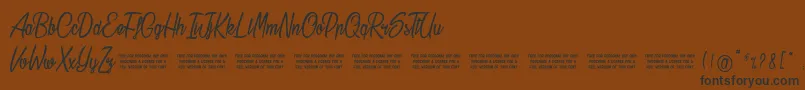 Stardust Font – Black Fonts on Brown Background