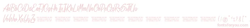 Stardust Font – Pink Fonts on White Background