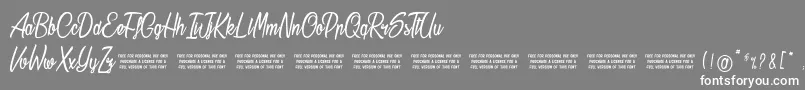 Stardust Font – White Fonts on Gray Background