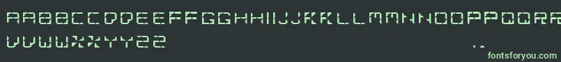 Fonte MashedPotato – fontes verdes em um fundo preto