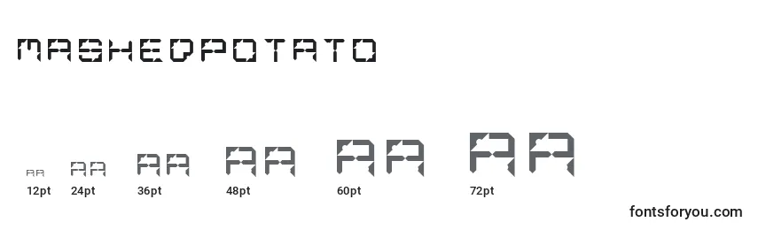 MashedPotato Font Sizes