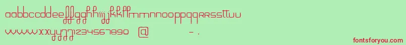 FilamentGalactique Font – Red Fonts on Green Background