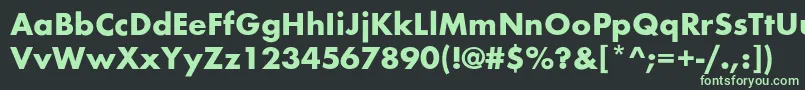 フォントBelmarBold – 黒い背景に緑の文字