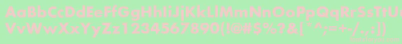 BelmarBold Font – Pink Fonts on Green Background