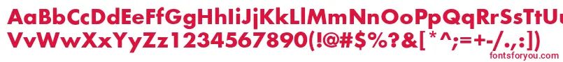 BelmarBold-fontti – punaiset fontit valkoisella taustalla