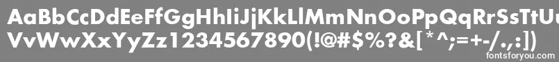 BelmarBold Font – White Fonts on Gray Background