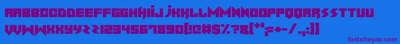 NoiseMachine Font – Purple Fonts on Blue Background