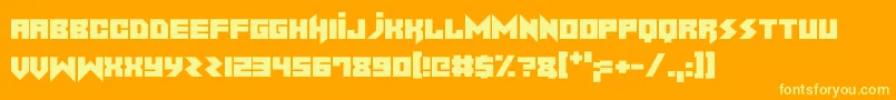 NoiseMachine Font – Yellow Fonts on Orange Background