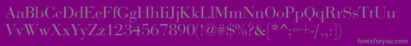 NarragansetteLight Font – Gray Fonts on Purple Background