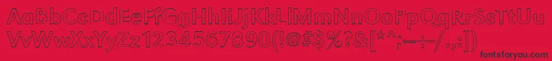 GroteskouRegular Font – Black Fonts on Red Background
