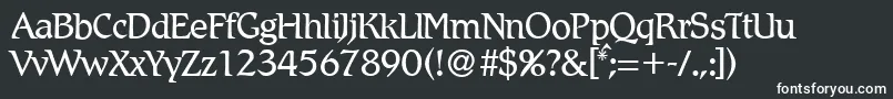 R790RomanRegular Font – White Fonts on Black Background
