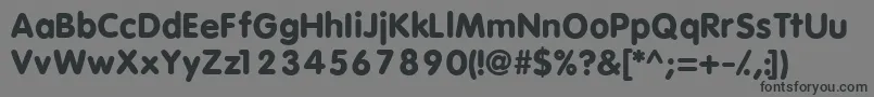 VagBlackRegular Font – Black Fonts on Gray Background