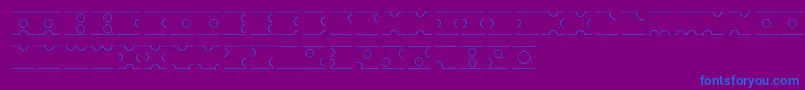 Bpapeloigopen Font – Blue Fonts on Purple Background