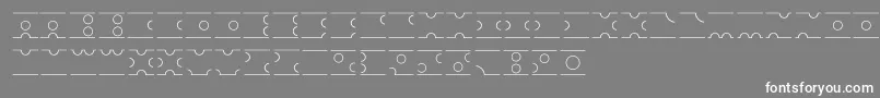 フォントBpapeloigopen – 灰色の背景に白い文字