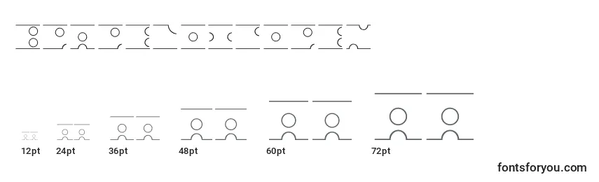 Размеры шрифта Bpapeloigopen