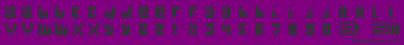 Begginner Font – Black Fonts on Purple Background
