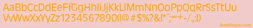 RavennaserialRegular Font – Orange Fonts on Pink Background