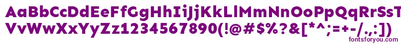 SenExtrabold Font – Purple Fonts on White Background