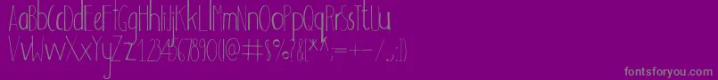 Adouliss-Schriftart – Graue Schriften auf violettem Hintergrund