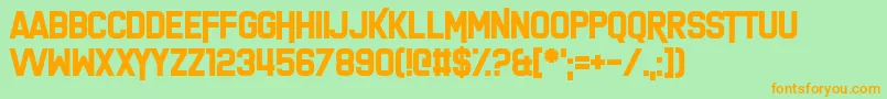 LifeIsOkay Font – Orange Fonts on Green Background