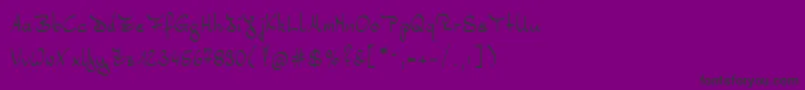 Bernd Font – Black Fonts on Purple Background