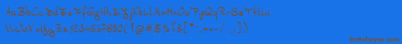 Más sobre la fuente Bernd fuente Bernd – Fuentes Marrones Sobre Fondo Azul