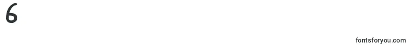 Nikofont-Schriftart – Schriften für die Ziffer 6