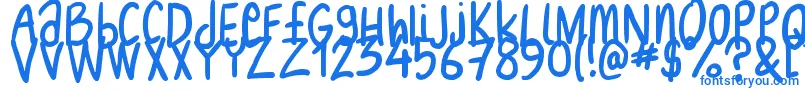 フォントNikofont – 青いフォント