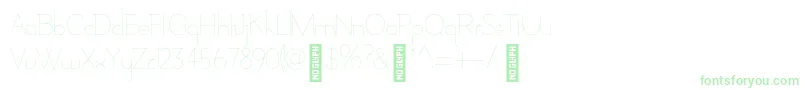 AdelaideThin Font – Green Fonts on White Background
