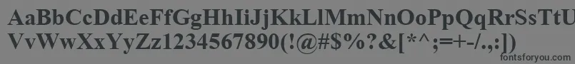 GrecoRecutSsiBold Font – Black Fonts on Gray Background