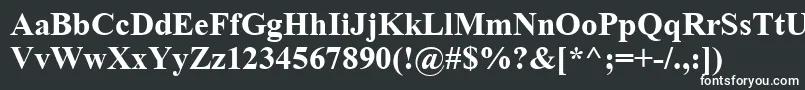 GrecoRecutSsiBold Font – White Fonts on Black Background