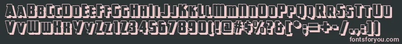 Greatlakesshadownf Font – Pink Fonts on Black Background