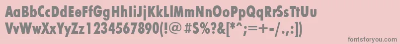 Шрифт Futurisxcondctt – серые шрифты на розовом фоне