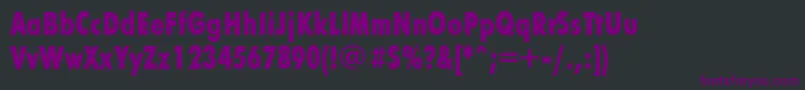 Подробнее о шрифте Futurisxcondctt Шрифт Futurisxcondctt – фиолетовые шрифты на чёрном фоне