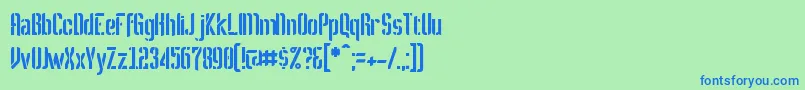 Melbylon Font – Blue Fonts on Green Background