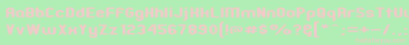 Zillme Font – Pink Fonts on Green Background