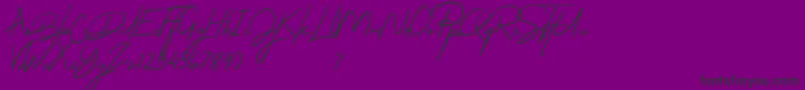 Thejacklyn-Schriftart – Schwarze Schriften auf violettem Hintergrund