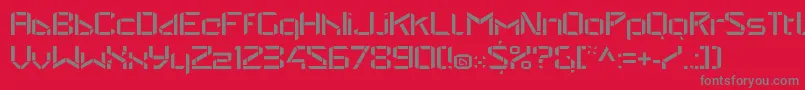 StealwerksOpenregular Font – Gray Fonts on Red Background