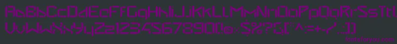 Czcionka StealwerksOpenregular – fioletowe czcionki na czarnym tle
