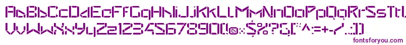 StealwerksOpenregular Font – Purple Fonts on White Background